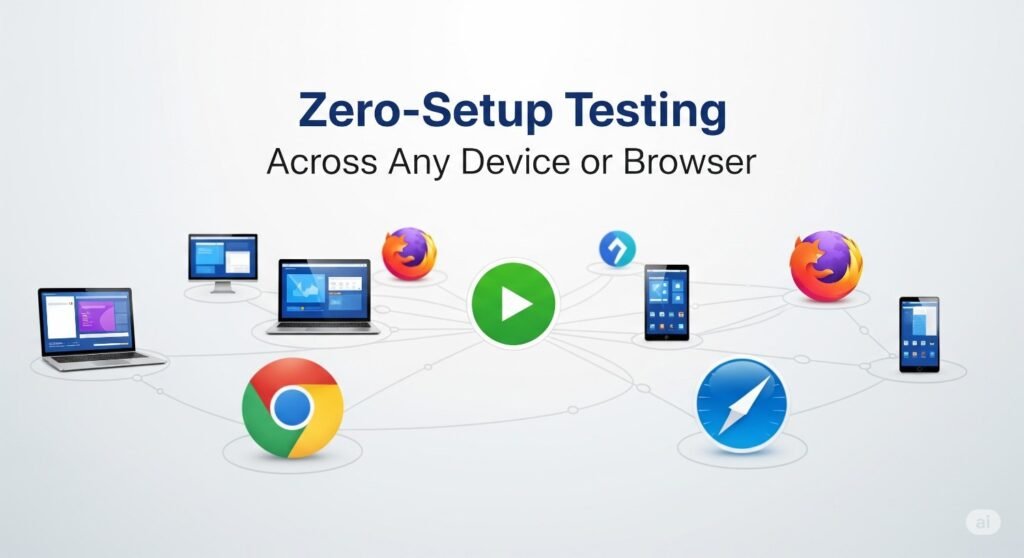 Zero-Setup Testing Across Any Device or Browser